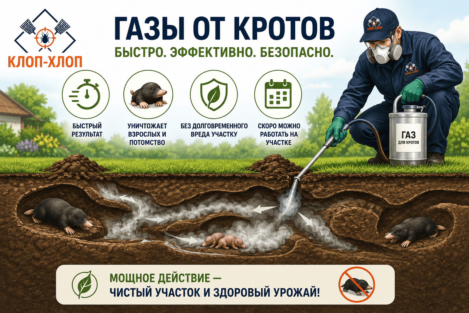Проверенные методы уничтожения кротов